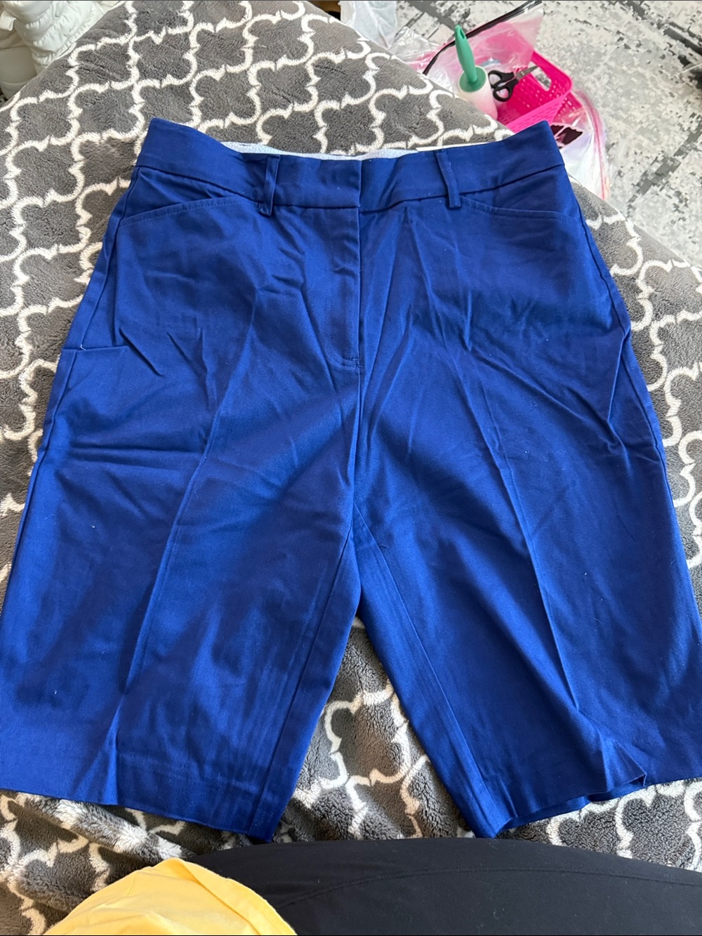 Kim Rogers Royal Blue Women's Flat Front Shorts